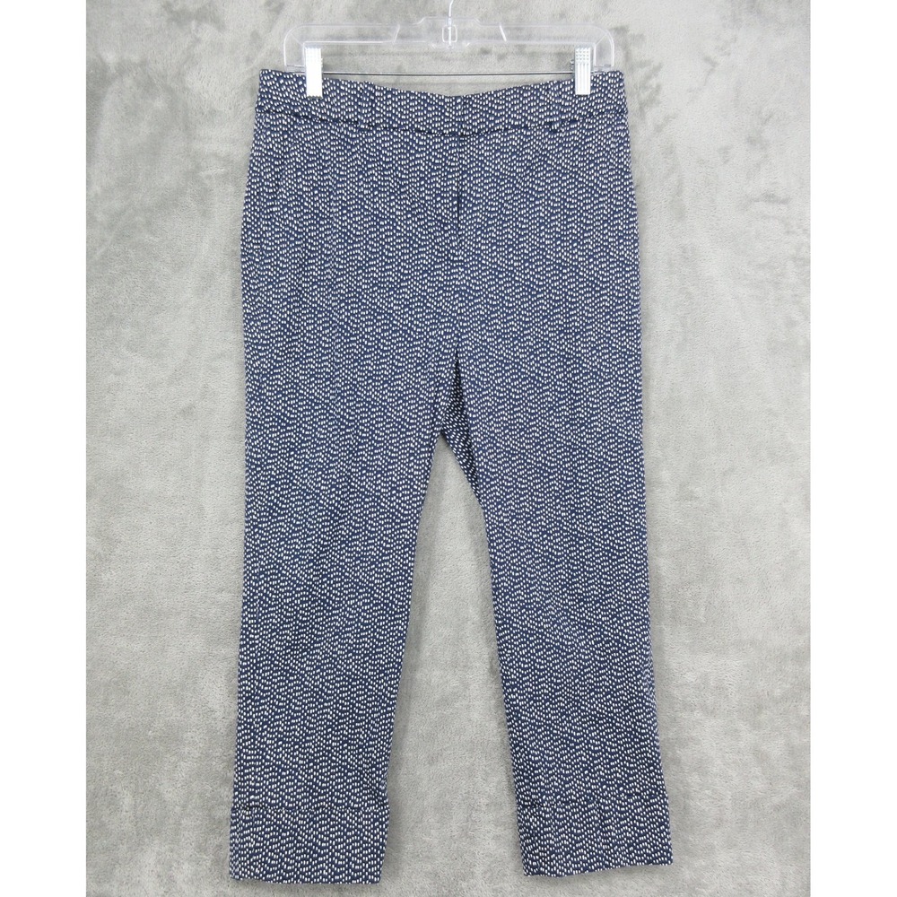 Chicos Pants Womens Size 0.5 S Polka Dot Trousers Ankle Office Career Pockets